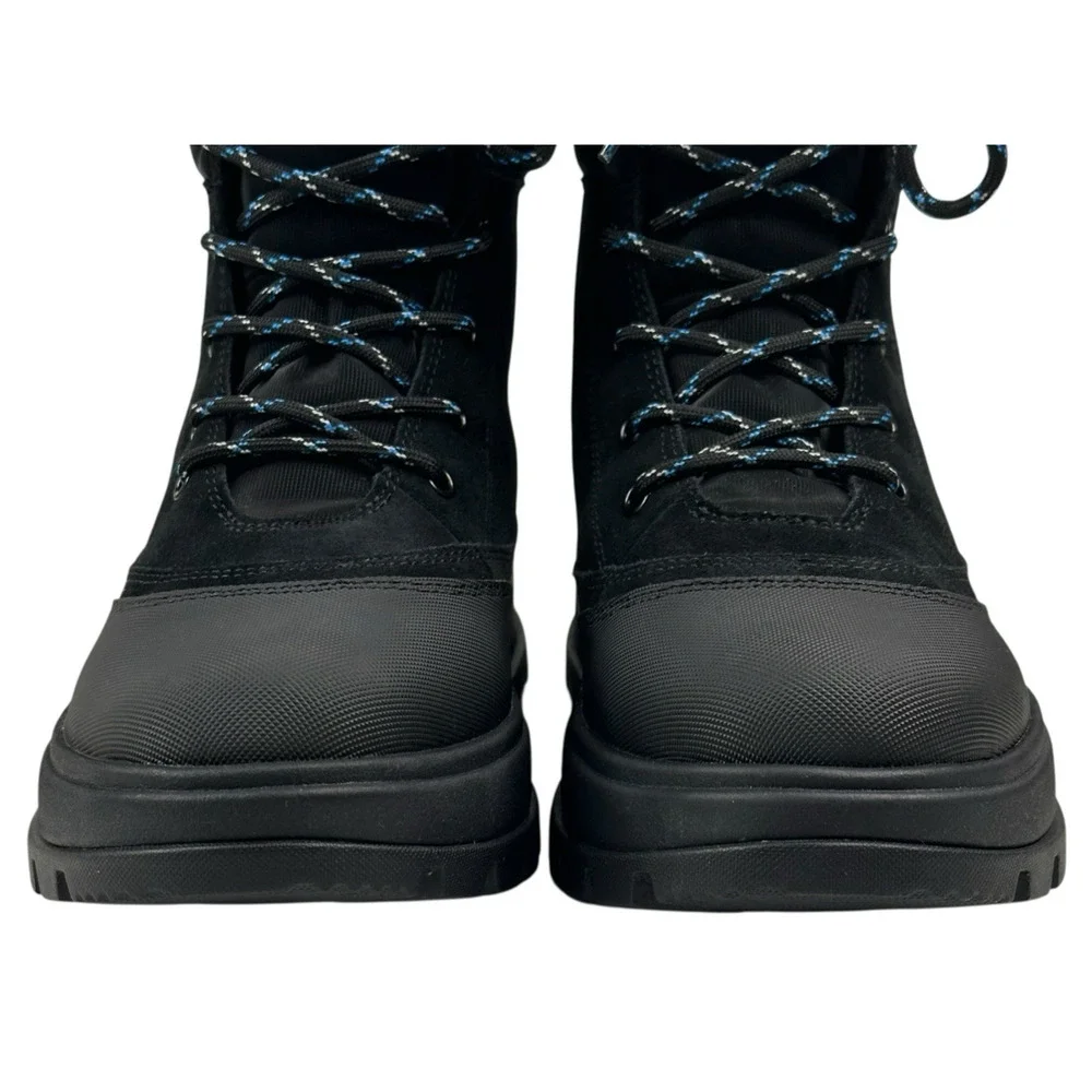 Koolaburra by UGG Deza Lace-Up Utility Boots Womens Sz. 9 Black Suede New $120